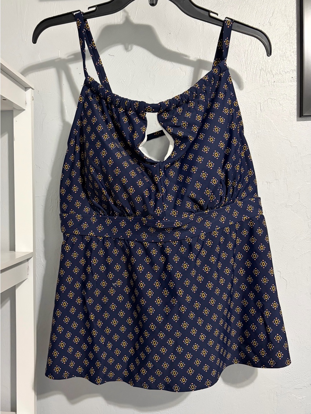 Kona Sol Navy Printed Tankini